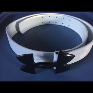 Under Armour White Leather Belt